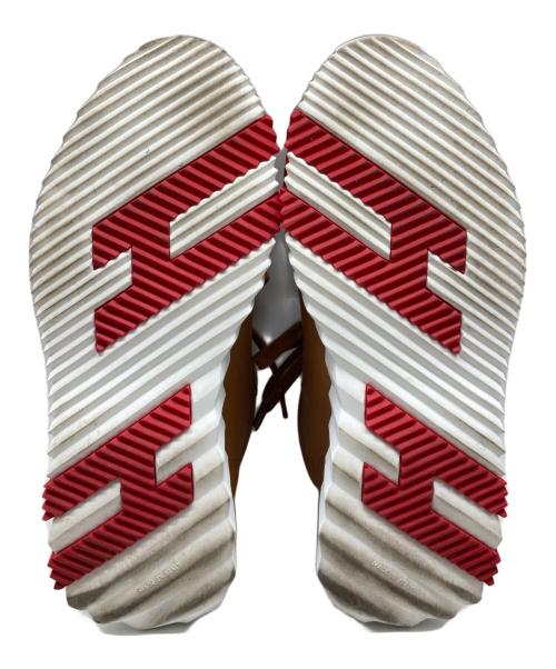 HERMES（エルメス）HERMES (エルメス) Hロゴレザースニーカー ブラウン サイズ:41の古着・服飾アイテム