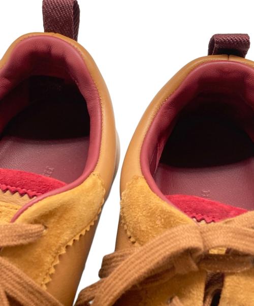 HERMES（エルメス）HERMES (エルメス) Hロゴレザースニーカー ブラウン サイズ:41の古着・服飾アイテム