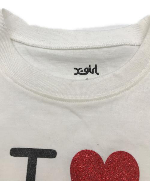 X-GIRL（エックスガール）X-girl (エックスガール) Tシャツ ホワイト サイズ:Sの古着・服飾アイテム