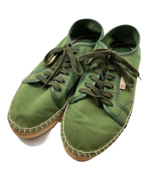 GUCCI（グッチ）GUCCI (グッチ) エスパドリーユスニーカー グリーン サイズ: 6 1/2の古着・服飾アイテム