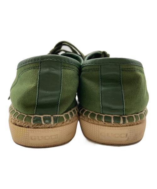 GUCCI（グッチ）GUCCI (グッチ) エスパドリーユスニーカー グリーン サイズ: 6 1/2の古着・服飾アイテム