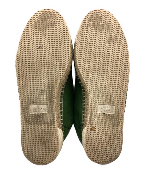 GUCCI（グッチ）GUCCI (グッチ) エスパドリーユスニーカー グリーン サイズ: 6 1/2の古着・服飾アイテム