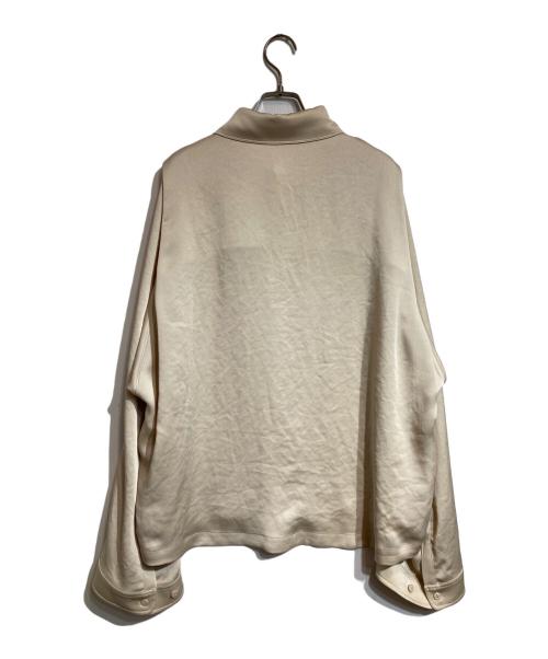 CORNERSTONE（コーナーストーン）CORNERSTONE (コーナーストーン) スリットデザイン ポリシャツ ベージュ サイズ:44の古着・服飾アイテム