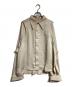 CORNERSTONE（コーナーストーン）の古着「スリットデザイン ポリシャツ」｜ベージュ