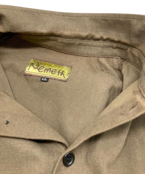 NEMETH（ネメス）Nemeth (ネメス) バックローププリントシャツ ブラウン サイズ:LLの古着・服飾アイテム
