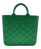 GUCCIグッチ）の古着「GG チルドレンズ ラバー トートバッグ」｜グリーン