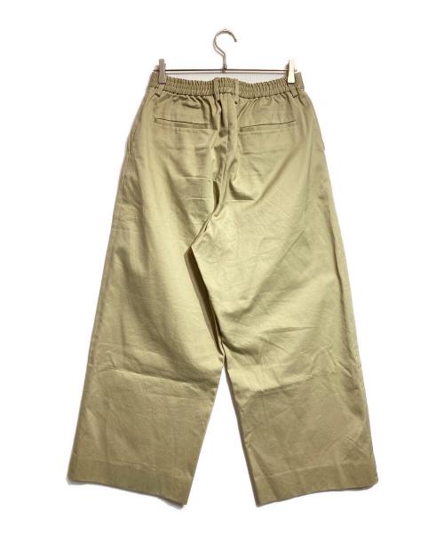 SOFTHYPHEN（ソフトハイフン）SOFTHYPHEN (ソフトハイフン) ORGANIC COTTON CHINO TUCKED EXTRA WIDE PANTS ベージュ サイズ:3の古着・服飾アイテム