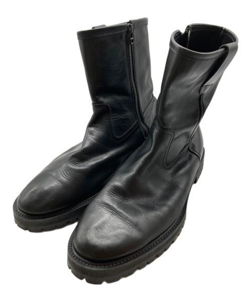 SOFTHYPHEN（ソフトハイフン）SOFTHYPHEN (ソフトハイフン) LEATHER WORK BOOTS ブラック サイズ:28の古着・服飾アイテム