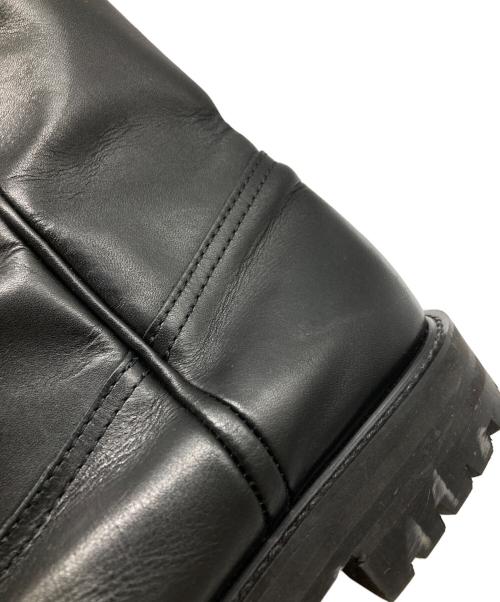 SOFTHYPHEN（ソフトハイフン）SOFTHYPHEN (ソフトハイフン) LEATHER WORK BOOTS ブラック サイズ:28の古着・服飾アイテム
