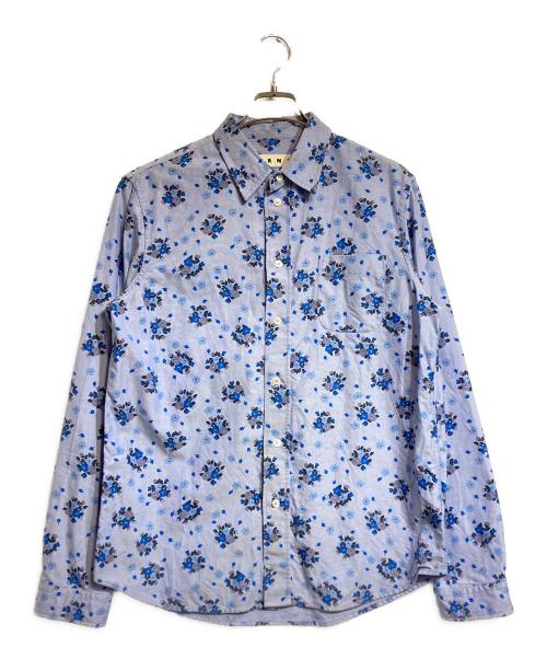 MARNI（マルニ）MARNI (マルニ) 花柄シャツ ブルー サイズ:50の古着・服飾アイテム
