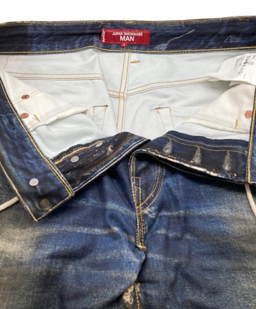 JUNYA WATANABE MAN（ジュンヤワタナベマン）JUNYA WATANABE MAN (ジュンヤワタナベマン) LEVI'S (リーバイス) berberjin (ベンベルジン) 綿ツイル転写プリントデニム インディゴ サイズ:Ｓの古着・服飾アイテム
