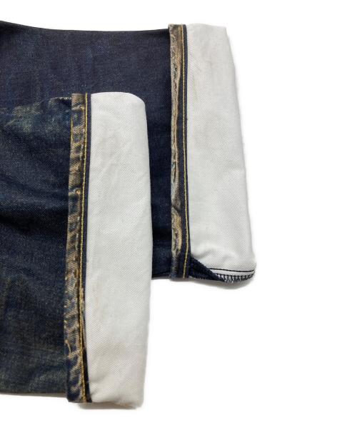 JUNYA WATANABE MAN（ジュンヤワタナベマン）JUNYA WATANABE MAN (ジュンヤワタナベマン) LEVI'S (リーバイス) berberjin (ベンベルジン) 綿ツイル転写プリントデニム インディゴ サイズ:Ｓの古着・服飾アイテム