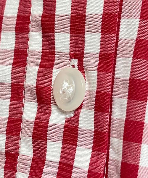 Simone Rocha（シモーネ ロシャ）Simone Rocha (シモーネ ロシャ) パフスリーブギンガムチェックシャツ ホワイト×レッド サイズ:8の古着・服飾アイテム