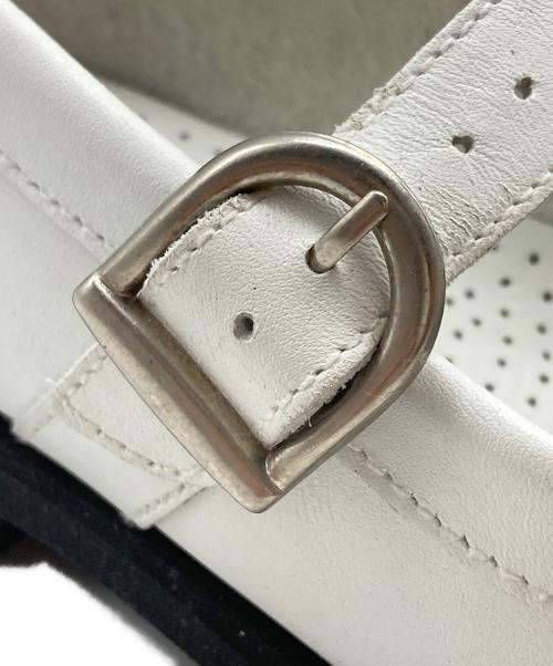 PARABOOT（パラブーツ）PARABOOT (パラブーツ) バボードストラップローファー ホワイト サイズ:4の古着・服飾アイテム