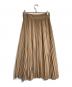 HYKE (ハイク) プリーツロングスカート ベージュ サイズ:2：4000円