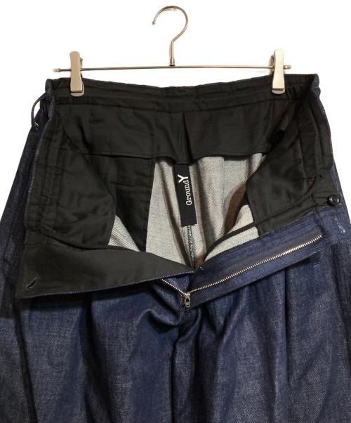 GROUND Y（グラウンドワイ）GROUND Y (グラウンドワイ) 12OZ DENIM BALLOON PANTS インディゴ サイズ:3の古着・服飾アイテム