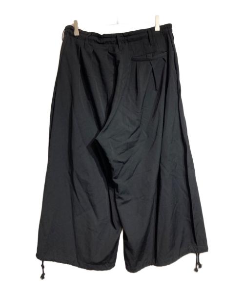 GROUND Y（グラウンドワイ）GROUND Y (グラウンドワイ) WOOL GABARDINE BALLOON PANTS ブラック サイズ:3の古着・服飾アイテム