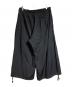 GROUND Y (グラウンドワイ) WOOL GABARDINE BALLOON PANTS ブラック サイズ:3：25000円