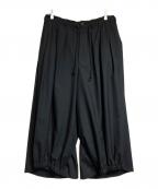 GROUND Yグラウンドワイ）の古着「T/W gabardine Crow pants」｜ブラック