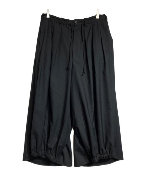 GROUND Y（グラウンドワイ）GROUND Y (グラウンドワイ) T/W gabardine Crow pants ブラック サイズ:3の古着・服飾アイテム