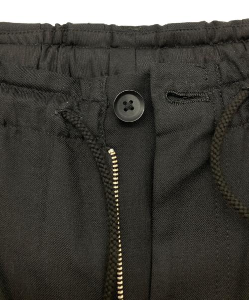 GROUND Y（グラウンドワイ）GROUND Y (グラウンドワイ) T/W gabardine Crow pants ブラック サイズ:3の古着・服飾アイテム