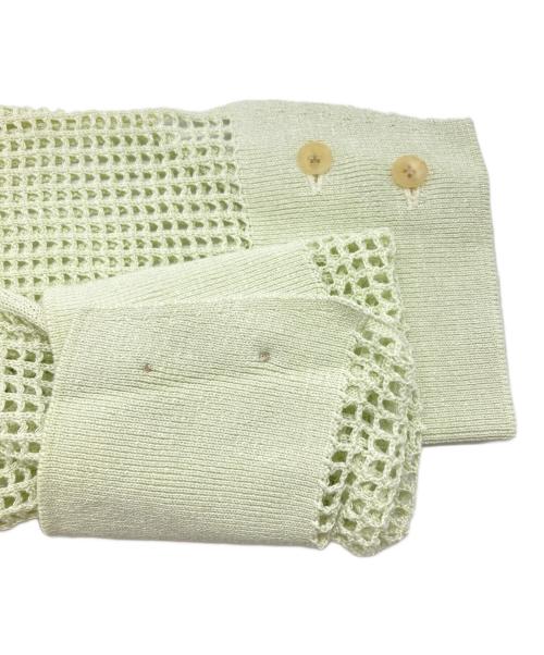 AURALEE（オーラリー）AURALEE (オーラリー) メッシュニットシャツ グリーンの古着・服飾アイテム