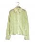 AURALEE（オーラリー）の古着「メッシュニットシャツ」｜グリーン
