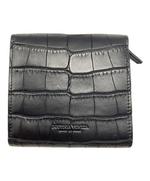 BOTTEGA VENETA（ボッテガベネタ）BOTTEGA VENETA (ボッテガベネタ) 3つ折りコンパクトウォレット ブラックの古着・服飾アイテム