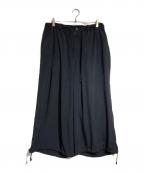GROUND Yグラウンドワイ）の古着「CREPE de CHINE BALLOON PANTS」｜ブラック