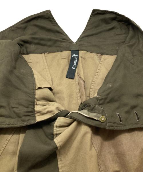 GROUND Y（グラウンドワイ）GROUND Y (グラウンドワイ) キュビズムパッチワークパンツ カーキ サイズ:3の古着・服飾アイテム