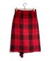 BORDERS at BALCONY (ボーダーズアットバルコニー) フリルデザインスカート レッド×ブラック サイズ:36：6000円