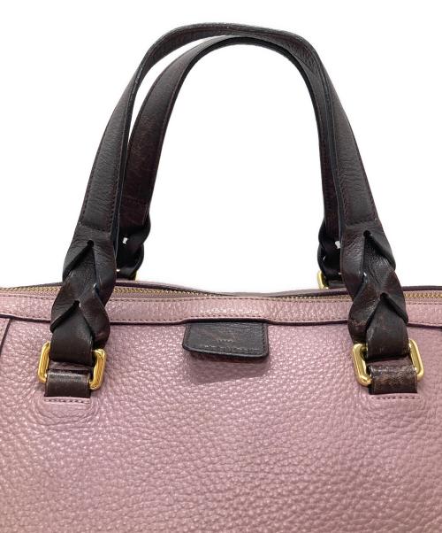 LOEWE（ロエベ）LOEWE (ロエベ) フスタ31アナグラム2WAYバッグ パープルの古着・服飾アイテム