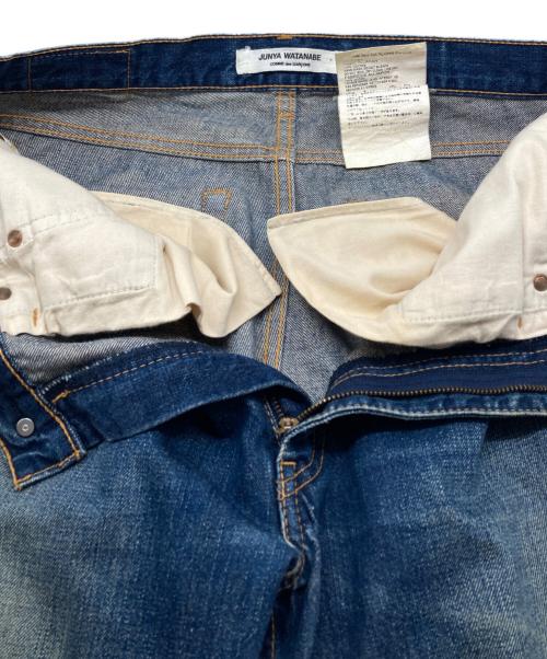 JUNYA WATANABE COMME des GARCONS（ジュンヤワタナベ コムデギャルソン）JUNYA WATANABE COMME des GARCONS ((ジュンヤワタナベ コムデギャルソン) テーパードデニムパンツ インディゴ サイズ:Ｓの古着・服飾アイテム