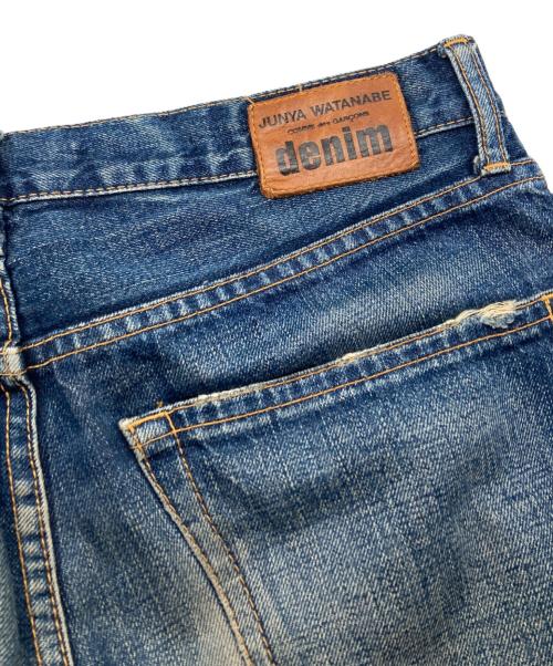 JUNYA WATANABE COMME des GARCONS（ジュンヤワタナベ コムデギャルソン）JUNYA WATANABE COMME des GARCONS ((ジュンヤワタナベ コムデギャルソン) テーパードデニムパンツ インディゴ サイズ:Ｓの古着・服飾アイテム