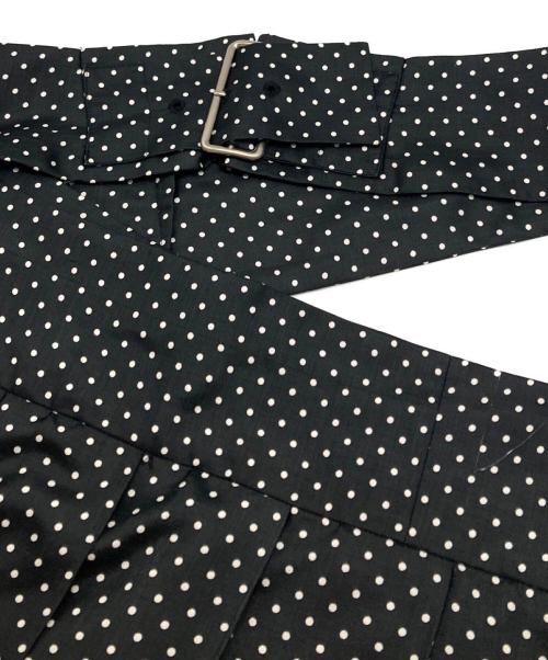 tricot COMME des GARCONS（トリココムデギャルソン）tricot COMME des GARCONS (トリココムデギャルソン) ドットプリーツ巻きスカート ブラック サイズ:Mの古着・服飾アイテム