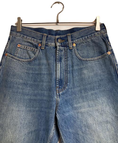 GUCCI（グッチ）GUCCI (グッチ) ストーンウォッシュフレアデニムパンツ インディゴ サイズ:31の古着・服飾アイテム