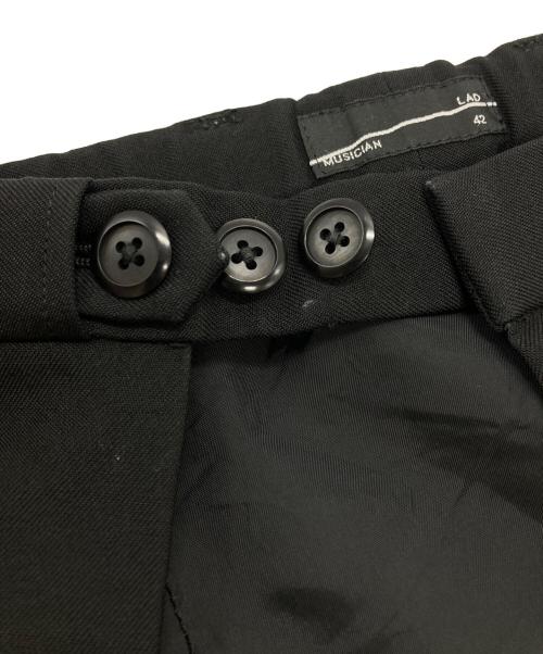 LAD MUSICIAN（ラッドミュージシャン）LAD MUSICIAN (ラッドミュージシャン) ウールギャバ巻きスカート ブラック サイズ:42の古着・服飾アイテム