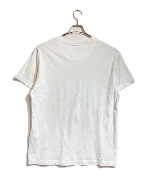 JIL SANDER（ジルサンダー）JIL SANDER (ジルサンダー) 裾ロゴパッチ半袖Tシャツ ホワイト サイズ:Lの古着・服飾アイテム