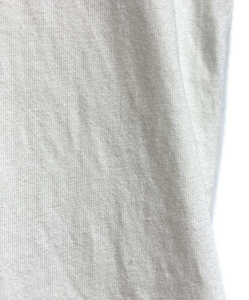 JIL SANDER（ジルサンダー）JIL SANDER (ジルサンダー) 裾ロゴパッチ半袖Tシャツ ホワイト サイズ:Lの古着・服飾アイテム