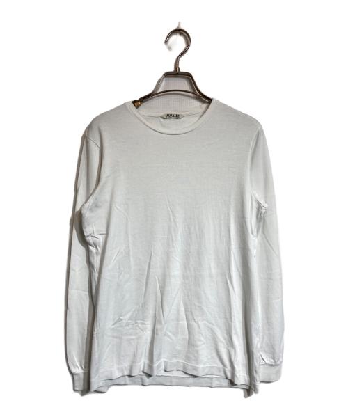 AURALEE（オーラリー）AURALEE (オーラリー) ロングスリーブカットソー ホワイト サイズ:1の古着・服飾アイテム