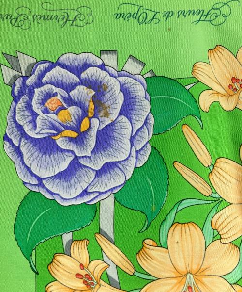 HERMES（エルメス）HERMES (エルメス) カレ90 グリーンの古着・服飾アイテム