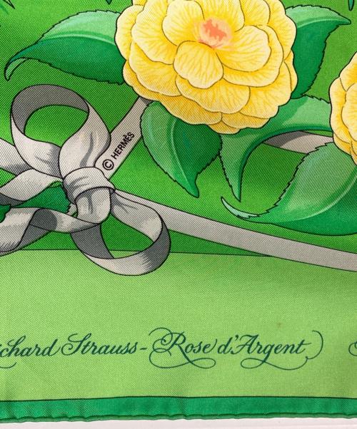 HERMES（エルメス）HERMES (エルメス) カレ90 グリーンの古着・服飾アイテム