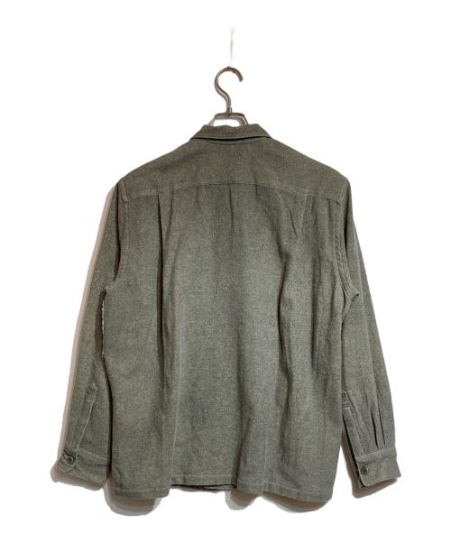 COMME des GARCONS HOMME（コムデギャルソン オム）COMME des GARCONS HOMME (コムデギャルソン オム) ピリング加工切替ウールシャツ グレー サイズ:Freeの古着・服飾アイテム