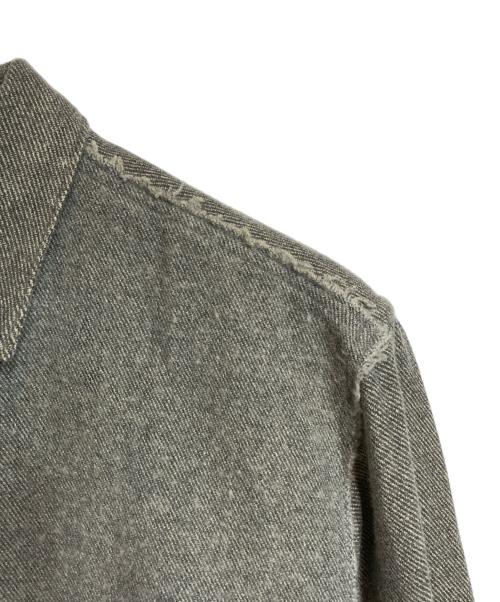 COMME des GARCONS HOMME（コムデギャルソン オム）COMME des GARCONS HOMME (コムデギャルソン オム) ピリング加工切替ウールシャツ グレー サイズ:Freeの古着・服飾アイテム