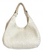 BOTTEGA VENETAボッテガベネタ）の古着「イントレチャートハンドバッグ」｜ホワイト