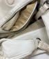 中古・古着 BOTTEGA VENETA (ボッテガベネタ) イントレチャートハンドバッグ ホワイト：80000円