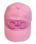 Salvatore Ferragamo (サルヴァトーレ フェラガモ) ガンチーニ ロゴ刺繍キャップ ピンク サイズ:ONE：12000円