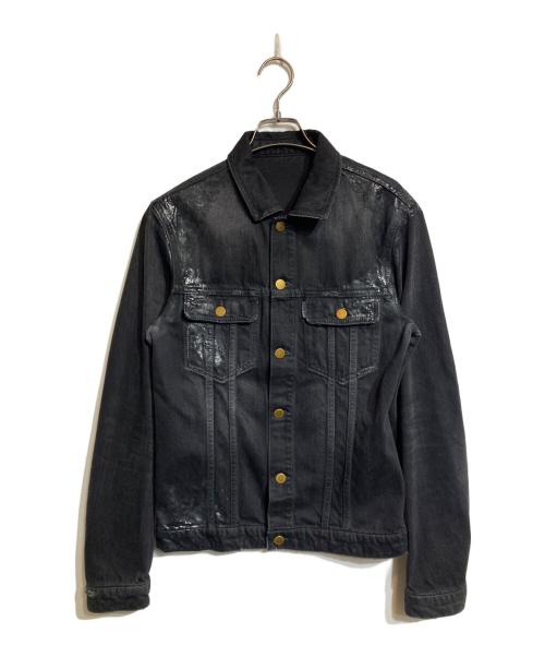 JIL SANDER（ジルサンダー）JIL SANDER (ジルサンダー) ペンキ加工デニムジャケット ブラック サイズ:Mの古着・服飾アイテム