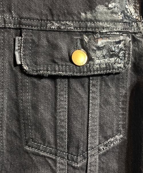 JIL SANDER（ジルサンダー）JIL SANDER (ジルサンダー) ペンキ加工デニムジャケット ブラック サイズ:Mの古着・服飾アイテム