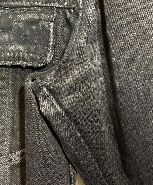 JIL SANDER（ジルサンダー）JIL SANDER (ジルサンダー) ペンキ加工デニムジャケット ブラック サイズ:Mの古着・服飾アイテム